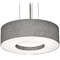 AFX Lighting Afx Lighting Montclair Satin Nickel LED Pendant Light with Drum Shade MCP1932LAJUDSN-GY