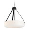 Progress Lighting Progress Lighting Lieon Black Pendant Light with Bowl / Dome Shade P500507-031
