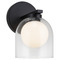 Matteo Lighting Matteo Lighting Derbishone Black LED Sconce W60701BKCL