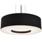 AFX Lighting Afx Lighting Montclair Satin Nickel LED Pendant Light with Drum Shade MCP1932LAJUDSN-BK