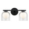 Matteo Lighting Matteo Lighting Derbishone Black LED Bathroom Light W60702BKCL