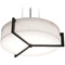 AFX Lighting Afx Lighting Apex Satin Nickel Pendant Light with Drum Shade APP1524MBES-LW