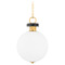 Corbett Lighting Corbett Lighting Haru Vintage Brass Pendant Light with Globe Shade 395-13-VB