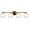 Matteo Lighting Matteo Lighting Derbishone Aged Gold Brass LED Bathroom Light W60704AGCL