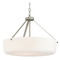 Progress Lighting Progress Lighting Lieon Brushed Nickel Pendant Light with Bowl / Dome Shade P500508-009