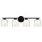 Matteo Lighting Matteo Lighting Derbishone Black LED Bathroom Light W60704BKCL