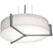 AFX Lighting Afx Lighting Apex Satin Nickel Pendant Light with Drum Shade APP1524MBWG-LW