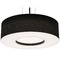 AFX Lighting Afx Lighting Montclair Black Pendant Light with Drum Shade MCP2432MBBK-BK