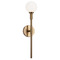 Matteo Lighting Matteo Lighting Candlestix Aged Gold Brass Sconce W64801AGOP