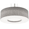 AFX Lighting Afx Lighting Montclair Satin Nickel Pendant Light with Drum Shade MCP2432MBSN-GY