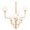 Corbett Lighting Corbett Lighting Onyx Vintage Gold Leaf LED Chandelier 332-28-VGL