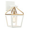 Matteo Lighting Matteo Lighting Mavonshire White & Aged Gold Brass Sconce W67001WHAG