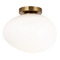 Matteo Lighting Matteo Lighting Melotte Aged Gold Brass Flushmount Light WX63611AGOP