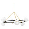 Mitzi by Hudson Valley Mitzi Kinsley Brass and Black 6-Light Chandelier H724806-AGB/TBK