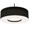 AFX Lighting Afx Lighting Montclair Black LED Pendant Light with Drum Shade MCP2432L5AJUDBK-BK