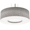 AFX Lighting Afx Lighting Montclair Satin Nickel LED Pendant Light with Drum Shade MCP2432L5AJUDSN-GY