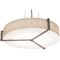 AFX Lighting Afx Lighting Apex Satin Nickel Pendant Light with Drum Shade APP1932MBWG-JT