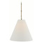 Visual Comfort Signature Collection Goodman Antique Brass Medium Hanging Light TOB5091HAB-L