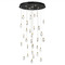 ET2 Lighting Et2 Pebble Black & Polished Gold LED Multi-Light Pendant E11070-122BKPG