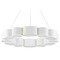 Corbett Lighting Corbett Lighting Opal Soft White & Vintage Brass Chandelier 393-30-SWH/VB