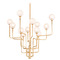 Corbett Lighting Corbett Lighting Onyx Vintage Gold Leaf LED Chandelier 332-45-VGL