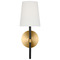 Visual Comfort Studio Collection Visual Comfort Studio Collection Kate Spade New York Monroe Burnished Brass & Gloss Black Sconce KSW1081BBSGBK