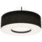 AFX Lighting Afx Lighting Montclair Black Pendant Light with Drum Shade MCP3044MBBK-BK