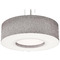 AFX Lighting Afx Lighting Montclair Black Pendant Light with Drum Shade MCP3044MBBK-GY