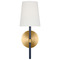 Visual Comfort Studio Collection Visual Comfort Studio Collection Kate Spade New York Monroe Burnished Brass & Navy Sconce KSW1081BBSNVY