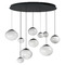 ET2 Lighting Et2 Nimbus Black LED Multi-Light Pendant with Oblong Shade E11529-113BK