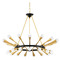 Corbett Lighting Corbett Lighting Aries Vintage Polished Brass & Deep Bronze LED Chandelier 401-30-VPB/BBR