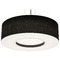 AFX Lighting Afx Lighting Montclair Satin Nickel LED Pendant Light with Drum Shade MCP3044L5AJUDSN-BK