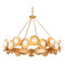 Corbett Lighting Corbett Lighting Emerald Vintage Gold Leaf LED Chandelier 333-45-VGL