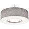 AFX Lighting Afx Lighting Montclair Satin Nickel LED Pendant Light with Drum Shade MCP3044L5AJUDSN-GY