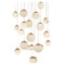 Modern Forms by WAC Lighting Modern Forms Pisces Aged Brass LED Multi-Light Pendant with Globe Shade PD-34421R-AB