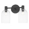 Mitzi by Hudson Valley Mitzi Kinsley Soft Black 2-Light Vanity Fixture H678302-SBK