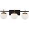 George Kovacs Alluria Weathered Black W/autumn Gold Bathroom Light ...