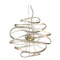 Corbett Lighting Corbett Lighting Calligraphy Silver Leaf and Polished Stainless Accents LED Pendant Light 213-41-SL/SS