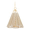 Troy Lighting Troy Lighting Sonoma Vintage Gold Leaf LED Pendant Light with Scalloped Shade F3418-VGL