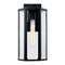 Justice Design Group Justice Design Edgeworth Small Outdoor Wall Sconce FSN-7671W-CLER-MBLK