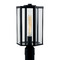 Justice Design Group Justice Design Edgeworth Medium Outdoor Post Light FSN-7673W-CLER-MBLK