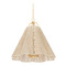 Troy Lighting Troy Lighting Sonoma Vintage Gold Leaf LED Pendant Light with Scalloped Shade F3428-VGL