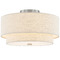 Justice Design Group Justice Design Classic 15 Inch Tiered Drum Semi Flush Nickel FAB-9772-CREM-NCKL