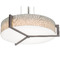 AFX Lighting Afx Lighting Apex Satin Nickel LED Pendant Light with Drum Shade APP2432L5AJUDWG-JT
