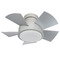 Modern Forms by WAC Lighting Modern Forms Vox Titanium Silver LED Ceiling Fan with Light FH-W1802-26L-27-TT