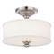 Minka Lavery Minka Lavery Harbour Point Brushed Nickel Semi-Flushmount Light 4172-84