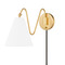 Mitzi by Hudson Valley Mitzi Ashleigh Aged Brass Single Light Wall Sconce HL699101-AGB