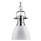 Golden Lighting Golden Lighting Duncan Chrome Mini-Pendant Light 3602-S CH-WH