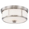 Minka Lavery Minka Lavery Harbour Point Brushed Nickel Flushmount Light 4365-84