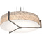 AFX Lighting Afx Lighting Apex Satin Nickel Pendant Light with Drum Shade APP3044MBWG-JT